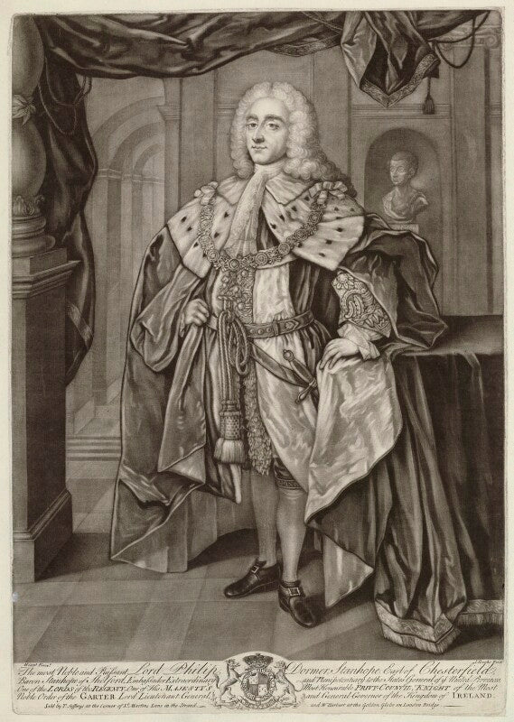 Philip dormer stanhope, 4th earl of chesterfield npg d33066