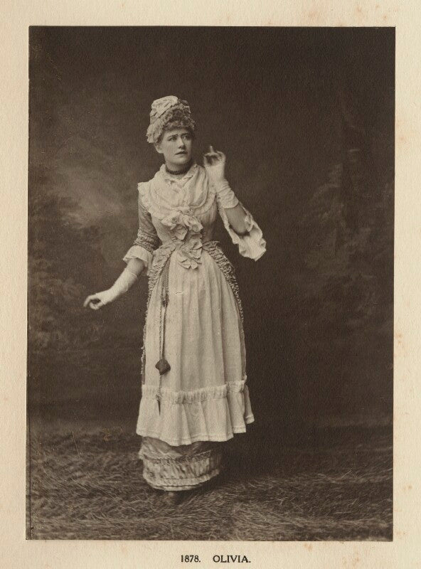 Ellen terry as olivia in 'olivia' npg ax131300