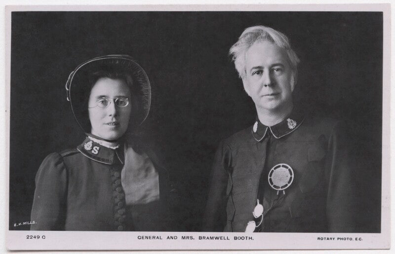 Florence eleanor booth (née soper); (william) bramwell booth npg x197592