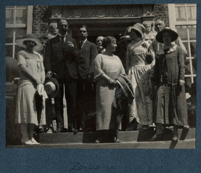 Julian vinogradoff (née morrell); philip edward morrell; lady ottoline morrell and others npg ax142138