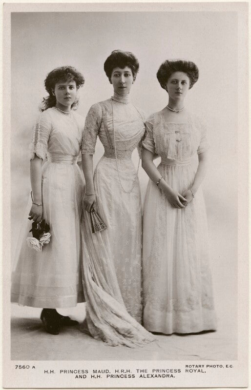 Princess maud, countess of southesk; princess louise, duchess of fife; princess alexandra, princess arthur of connaught npg x193225