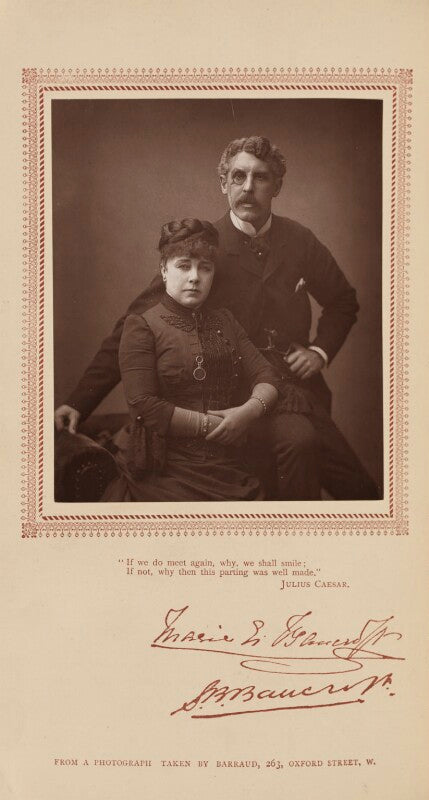 Marie effie (née wilton), lady bancroft; sir squire bancroft (né butterfield) npg ax29219