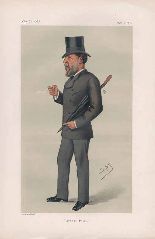 Augustus charles hobart hampton ('men of the day. no. 179. "hobart pasha."') npg d43851