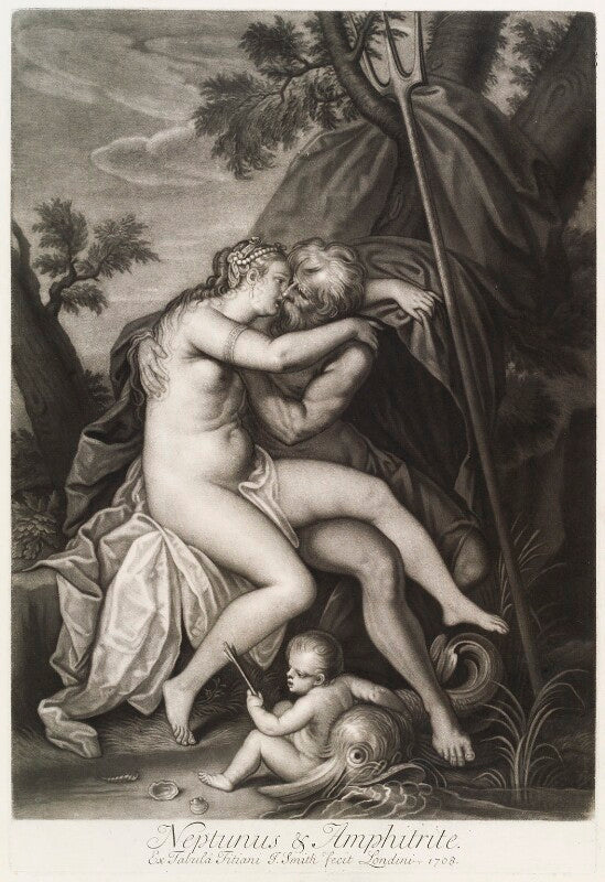 'loves of the gods': neptune and amphitrite npg d11714
