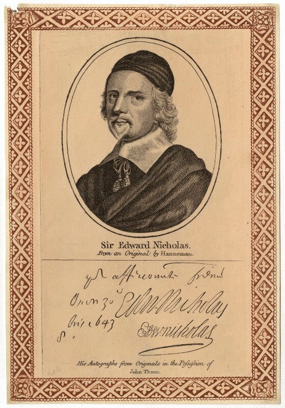 Sir edward nicholas npg d29800