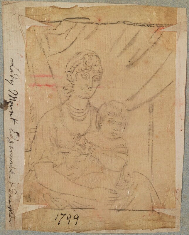 Lady sophia (née hobart), countess of mount edgcumbe; ernest augustus edgcumbe, 3rd earl of mount edgcumbe npg d17570