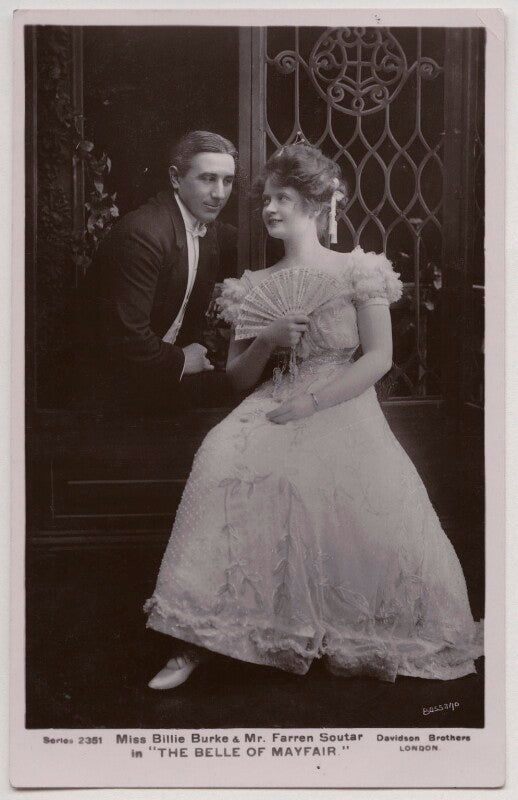 (joseph) farren soutar and billie burke in 'the belle of mayfair' npg x193669