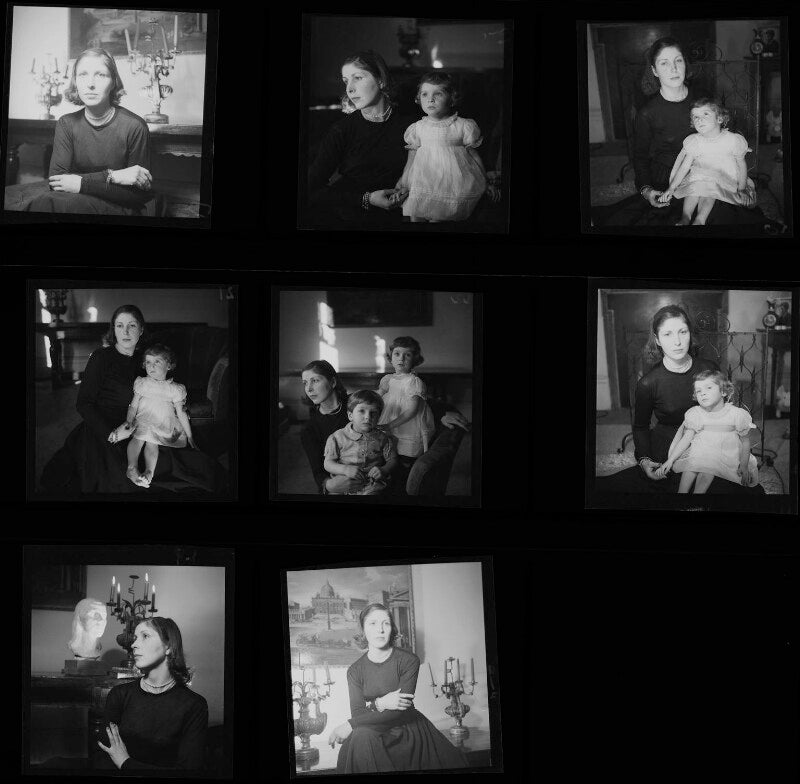 Princess anne marie galitzine (née slatin, later ponsonby) with her children npg x195267