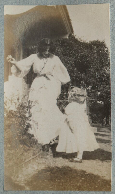 Lady ottoline morrell; julian vinogradoff (née morrell) npg ax140087