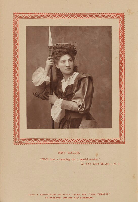 Ellen lancaster wallis (mrs walter reynolds) as rosalind in as you like it npg ax9335