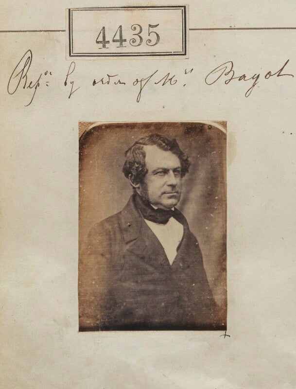 Unknown man ('reproduction by order of mrs bagot') npg ax54448