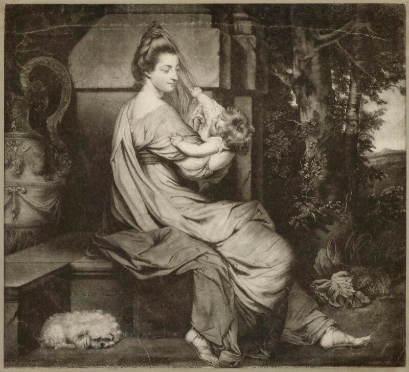 Harriet bouverie (née fawkener, later lady robert spencer); edward bouverie npg d42054