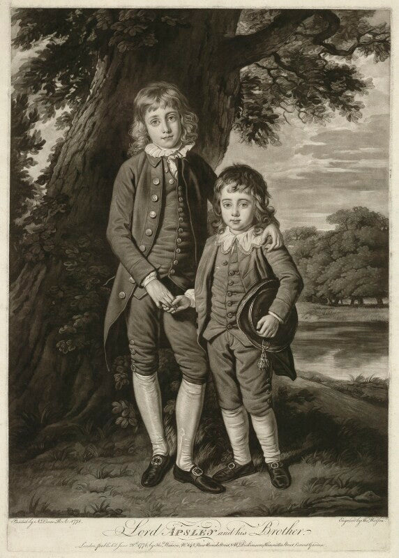 Henry bathurst, 3rd earl bathurst; apsley bathurst (when viscount apsley and a boy) npg d7079