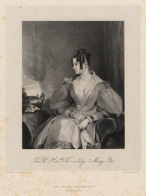 Lady mary fox (née fitzclarence) npg d22216