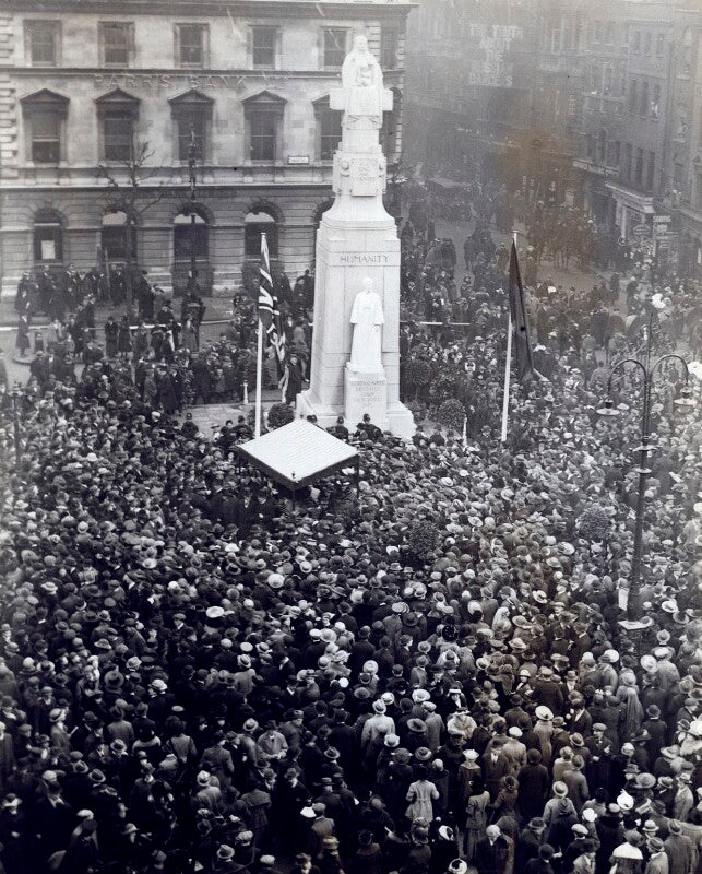 The unveiling of george frampton's statue of edith cavell npg x125690