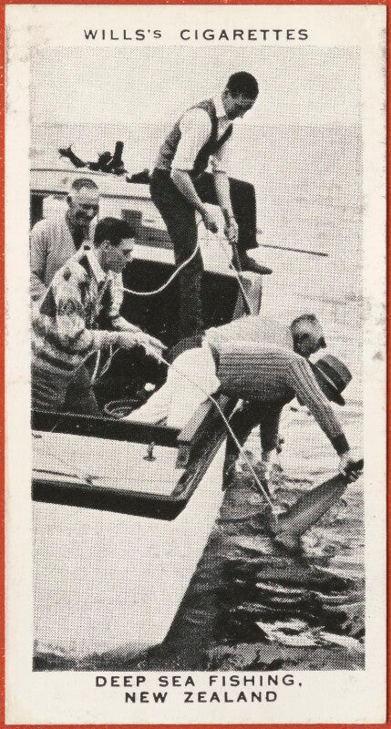 'deep sea fishing, new zealand' (king george vi; 4 unknown sitters) npg d47293