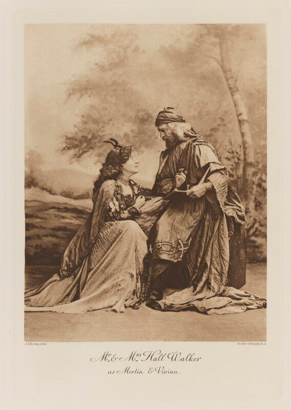 Sophie florence lothrop (née sheridan), lady wavertree (later fisher) as vivien; william hall walker, 1st baron wavertree as merlin npg ax41265