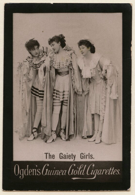 'the gaiety girls' (constance collier; lily harold (née lillie nesta morris watkins) and an unknown actress) npg x193116
