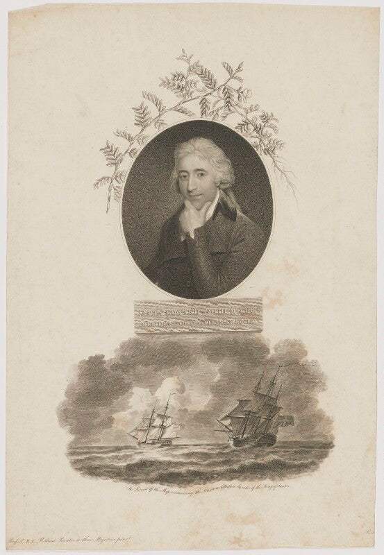 Sir james edward smith with 'the pursuit of the shop containing the linnaean collection' npg d41751