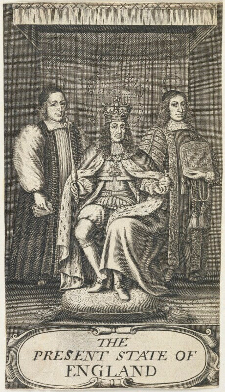 King charles ii; william sancroft; francis north, 1st baron guilford npg d22692