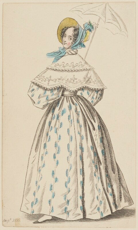 'london walking dress', august 1835 npg d47675