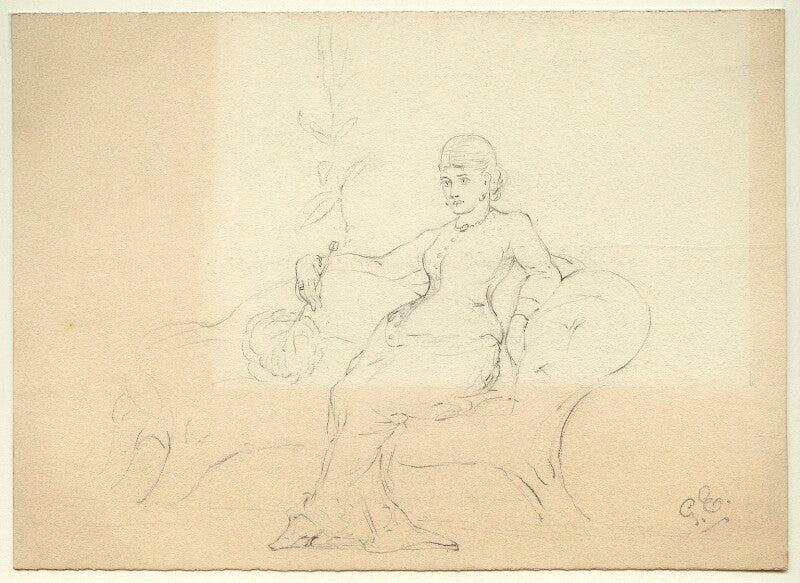 Sketch of an unknown woman npg d23175