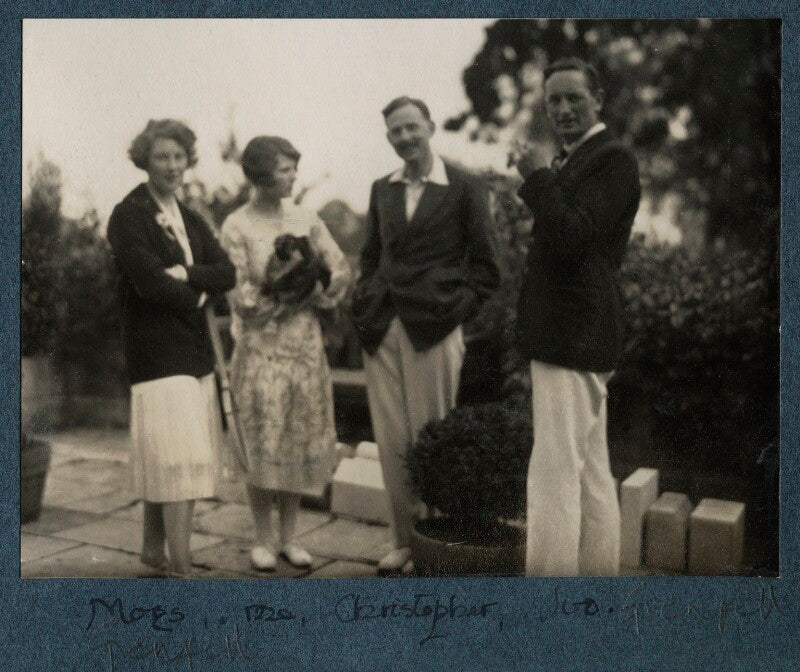 Julian morrell with friends at garsington npg ax142566