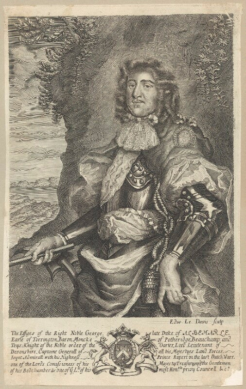 George monck, 1st duke of albemarle npg d29378
