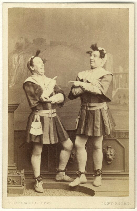 Charles webb; henry berry webb as the dromio twins in 'the comedy of errors' npg ax25101