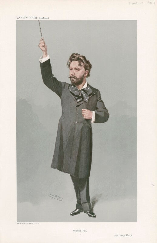 Sir henry joseph wood ('men of the day. no. 1062. "queen's hall."') npg d45376