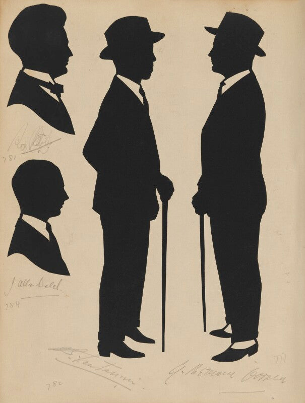 Tourists on the west pier, brighton (j?. allan weld and three unknown sitters) npg d46419