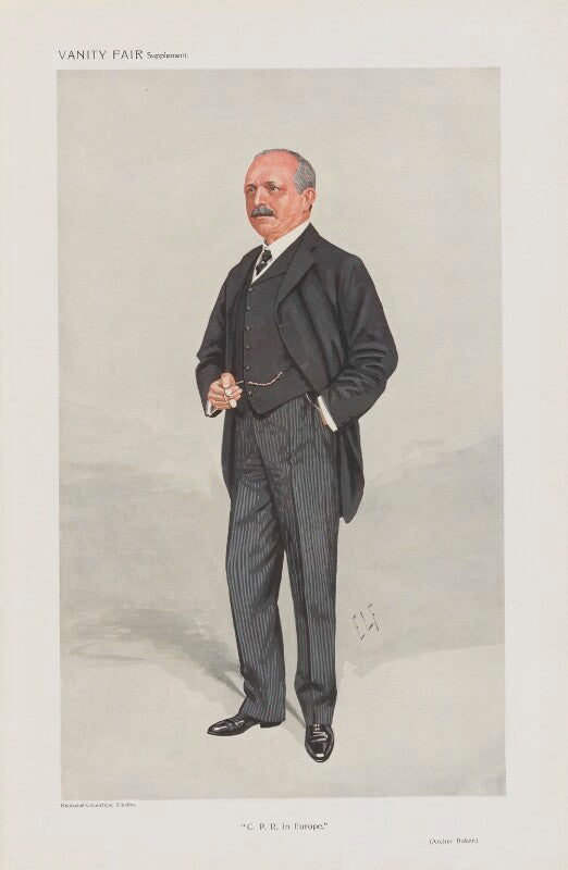 Archer baker ('men of the day. no. 1212. "c. p. r. in europe."') npg d45537