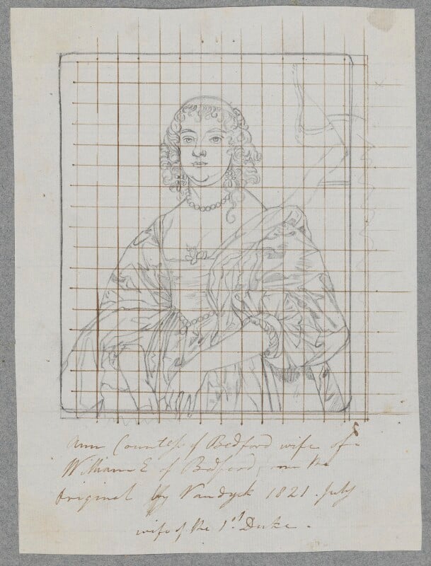 Anne russell (née carr), countess of bedford npg d17201