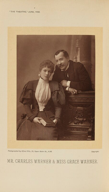 Grace warner (mrs franklin mcleay); charles warner (charles john lickfold) npg ax28893