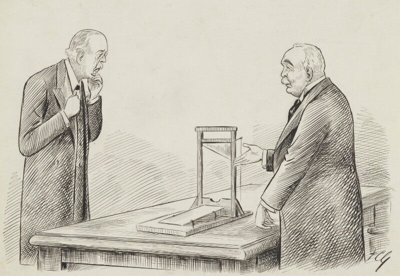 Arthur james balfour, 1st earl of balfour; sir henry campbell bannerman npg 2866