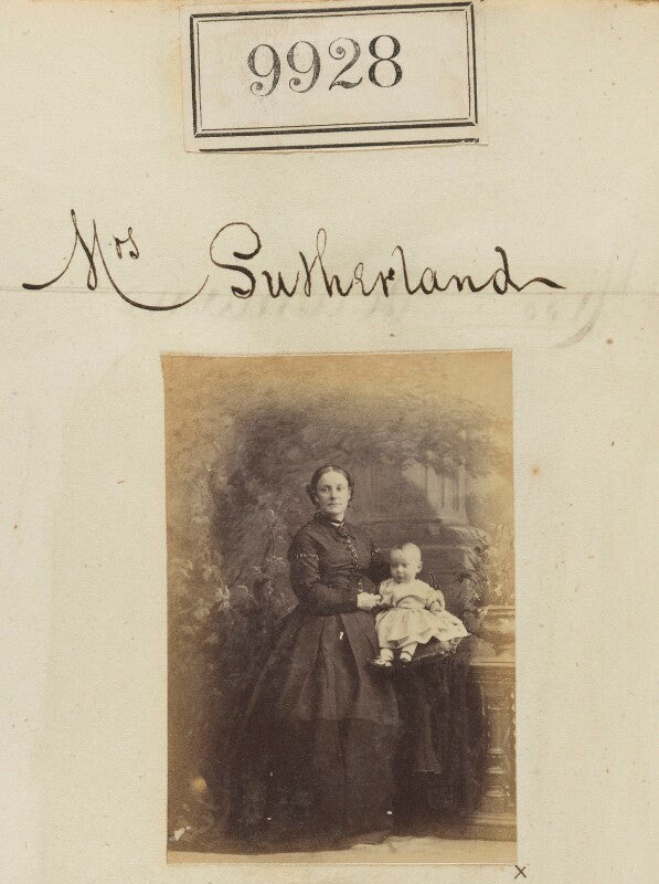 Mrs sutherland and baby npg ax59646