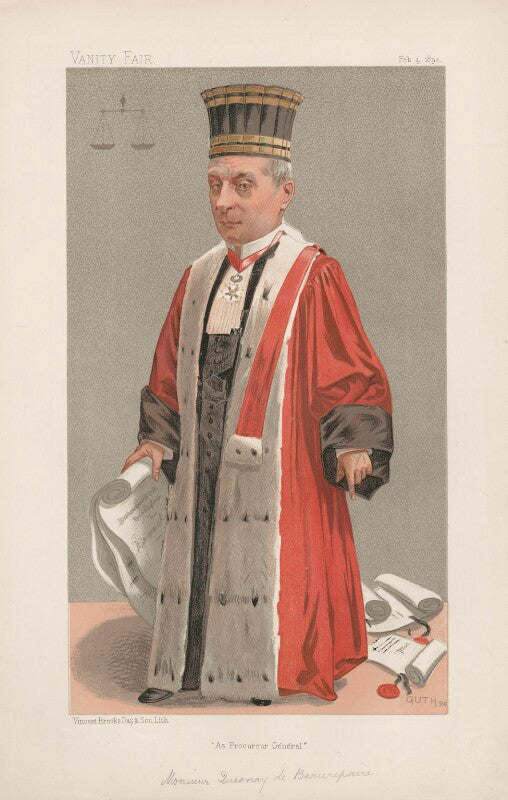 Jules quesnay de beaurepaire ('men of the day. no. 555.') npg d44632