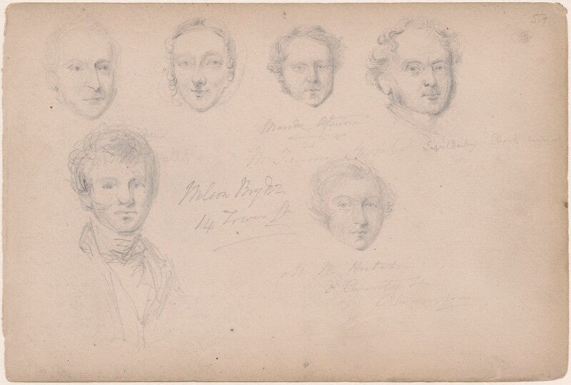 Captain barley and five unknown sitters npg d23313(59)