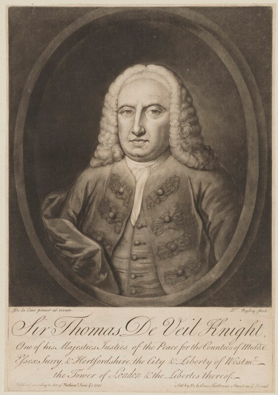 Sir thomas de veil npg d35149