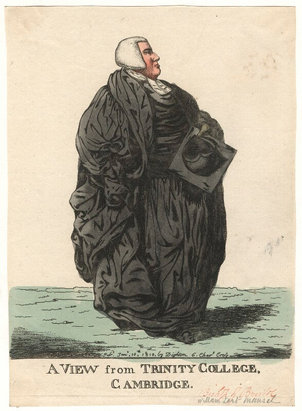 William lort mansel ('a view from trinity college, cambridge') npg d13475