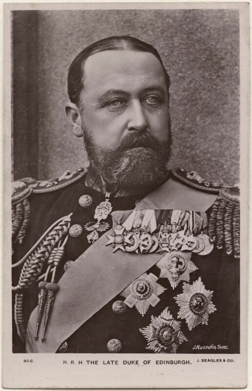 'h.r.h. the late duke of edinburgh' (prince alfred, duke of edinburgh and saxe coburg and gotha) npg x193061