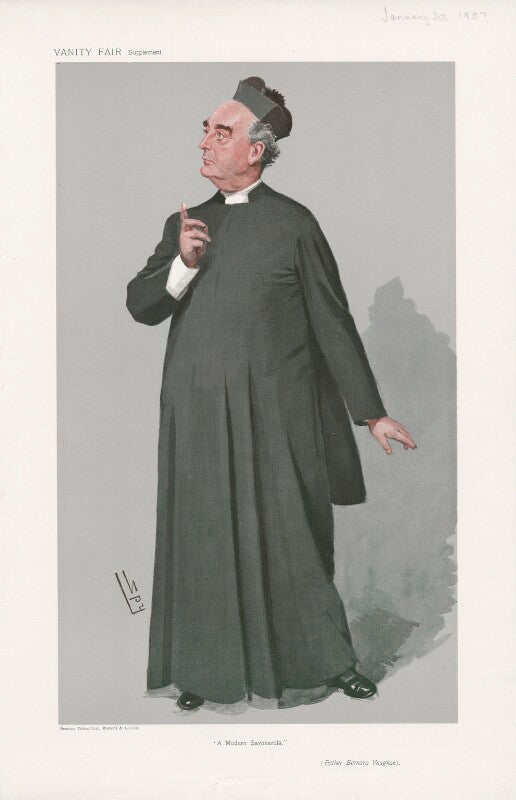 Bernard john vaughan ('men of the day. no. 1051. "a modern savonarola."') npg d45365