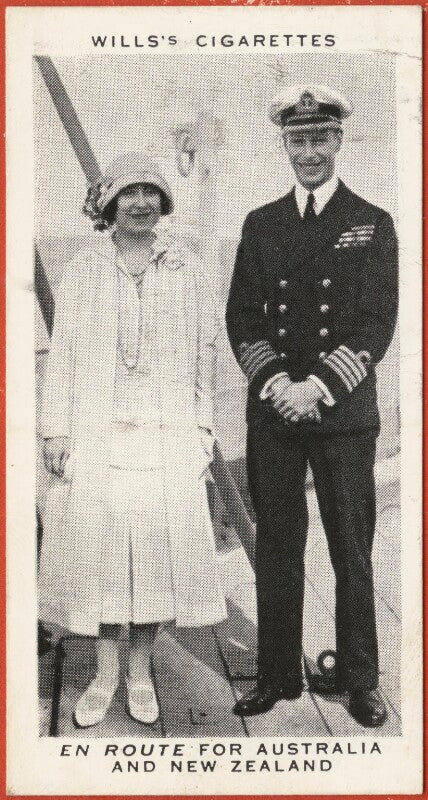 'en route for australia and new zealand' (queen elizabeth, the queen mother; king george vi) npg d47286