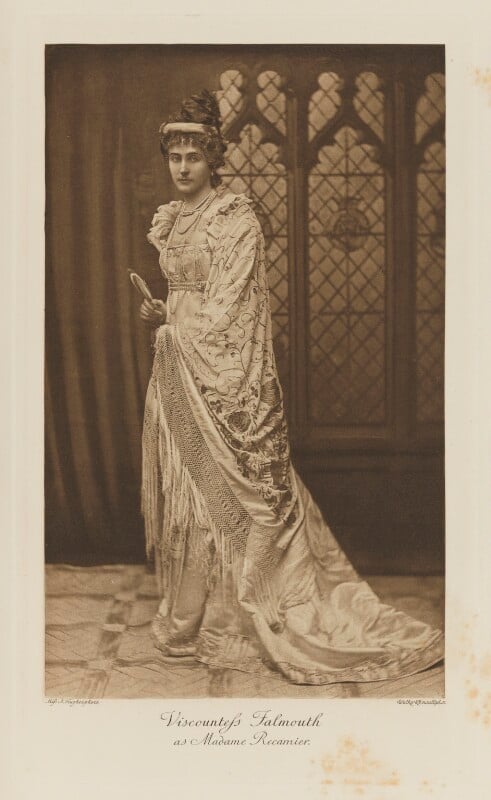 Kathleen (née douglas pennant), viscountess falmouth as madame recamier npg ax41097