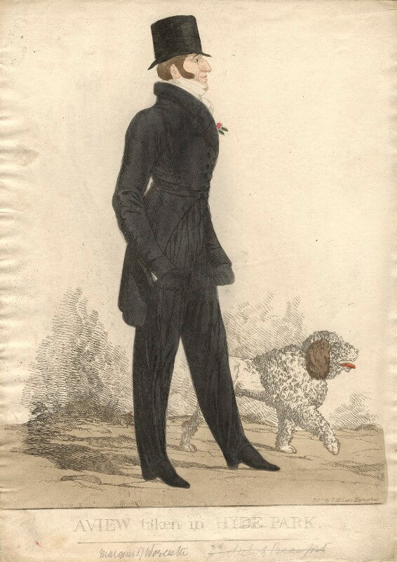 Henry somerset, 7th duke of beaufort ('a view taken in hyde park') npg d13495