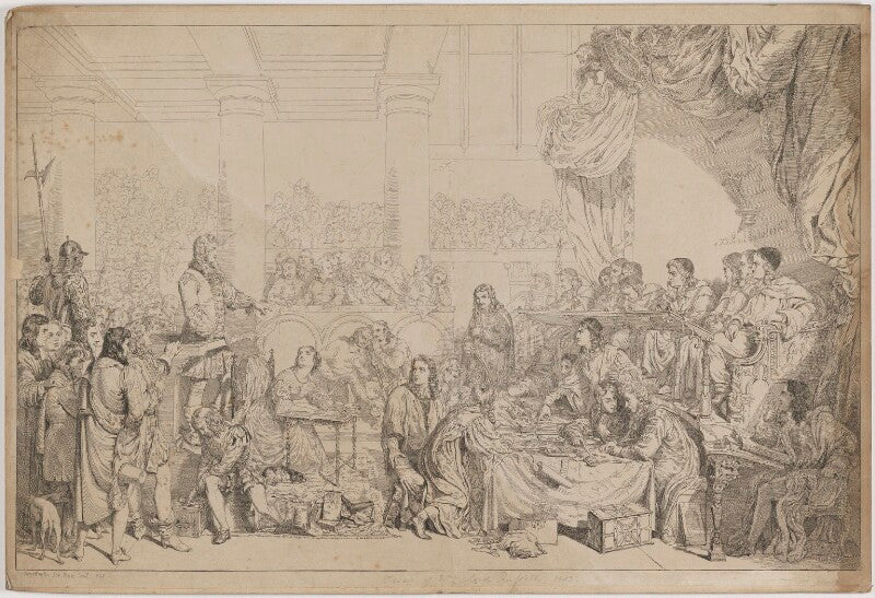 The trial of william russell, lord russell 1683 npg d39937