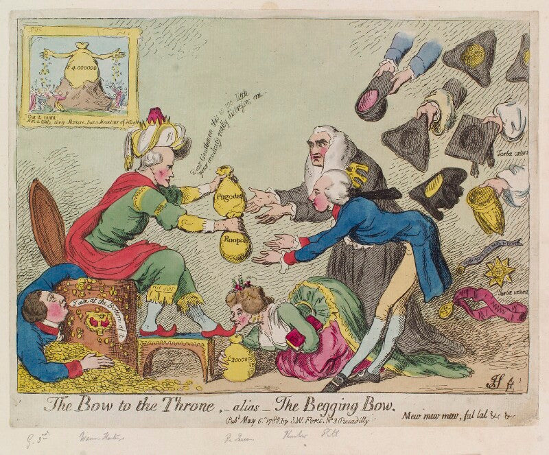 'the bow to the throne, alias the begging bow' npg d12378