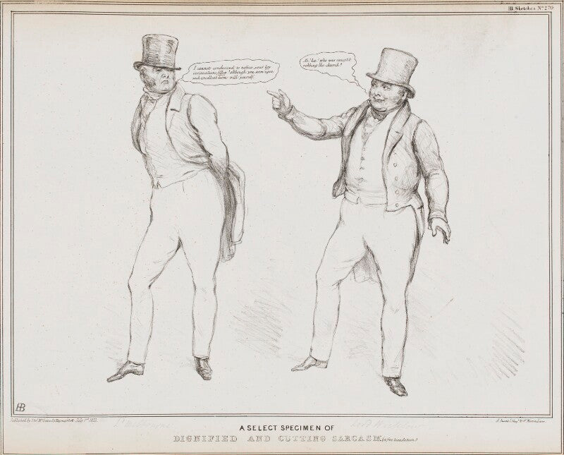 A select specimen of dignified and cutting sarcasm npg d41205