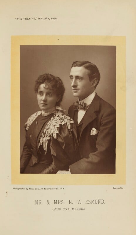 Eva moore; henry vernon esmond (harry esmond jack) npg ax28883