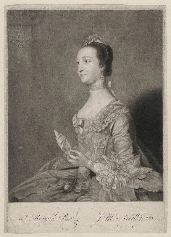 Jean or jane carmichael (née vigor), countess of hyndford npg d36432